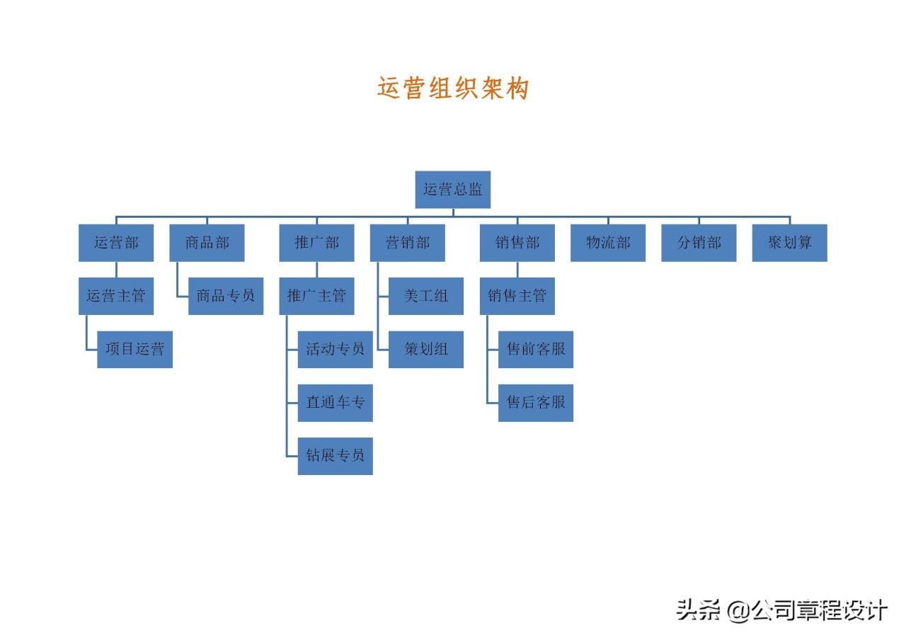 电商运营组织架构及岗位职责