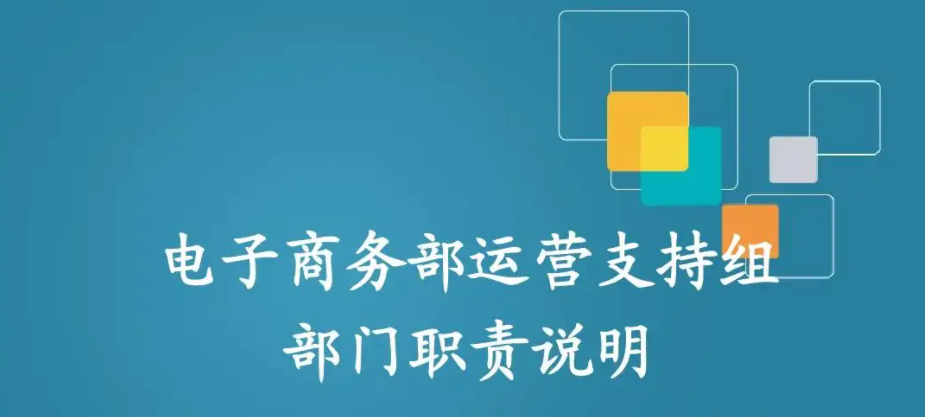 运营支撑是做什么的