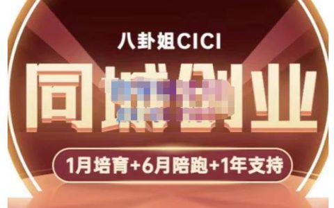 八卦姐cici·同城创业培训，从做抖音，到引流，线上线下转化、建群、线下活动、全部环节