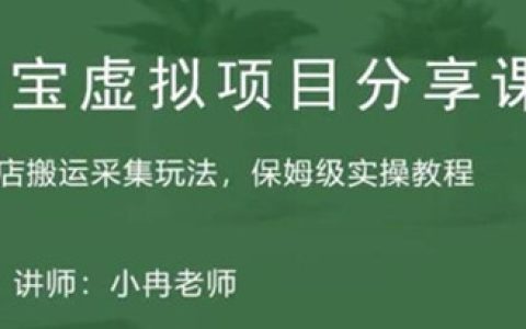 淘宝虚拟店铺怎么做,淘宝保姆级整店搬运采集实操教程
