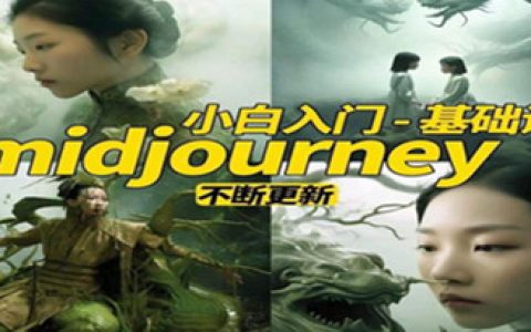 midjourney小白入门基础，​AI摄影+设计+绘画-AIGC作图