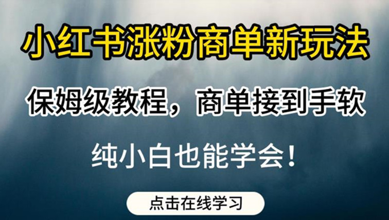 小红书涨粉商单新玩法教程