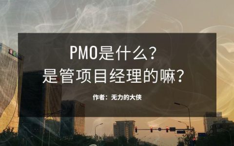 pmo是什么职位 中文怎么说