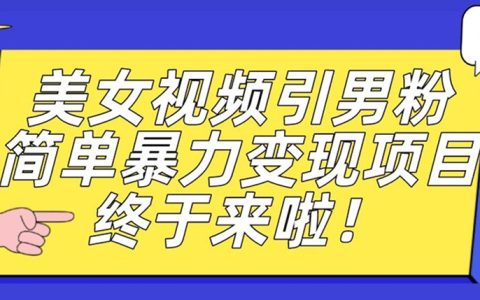 干点什么副业能赚钱呢，男粉暴力引流变现项目，日收益500+