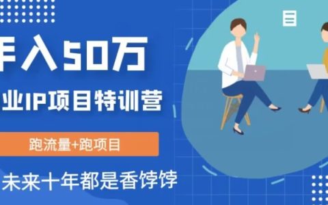 创业IP年入50W核心方法，未来10年最值得做的项目