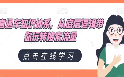 直通车知识体系，从底层逻辑带你玩转搜索流量
