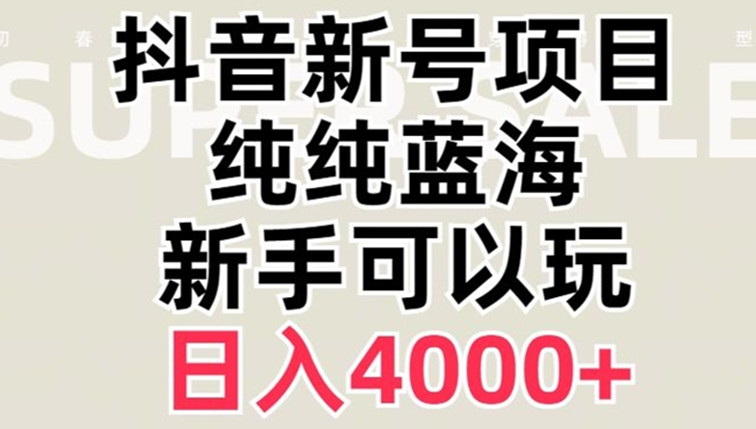 抖音蓝海赛道