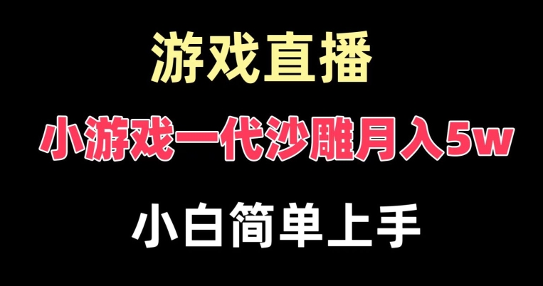 玩小游戏一代沙雕月入5w