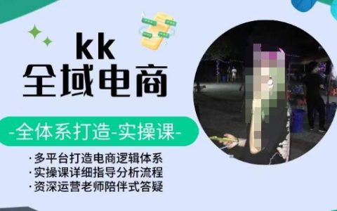 KK全域电商，全体系打造实操课，多平台打造电商逻辑体系