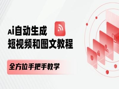 AI自动生成短视频和图文课程