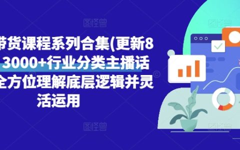 直播带货课程系列合集，3000+行业分类主播话术
