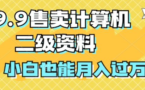 19.9售卖计算机二级资料，发发图片，小白也能月入过万!