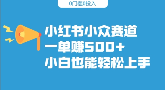 小红书小众赛道