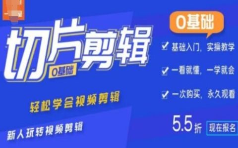 0基础IP切片剪辑，轻松学会视频剪辑，新人玩转视频剪辑