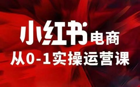 小红书电商运营，97节小红书vip内部课，带你实现小红书赚钱