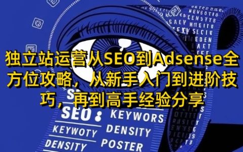 独立站运营从SEO到Adsense全方位攻略，从新手入门到进阶技巧