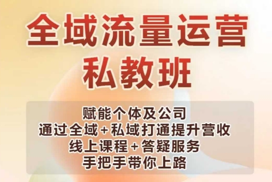 全域流量运营操盘课