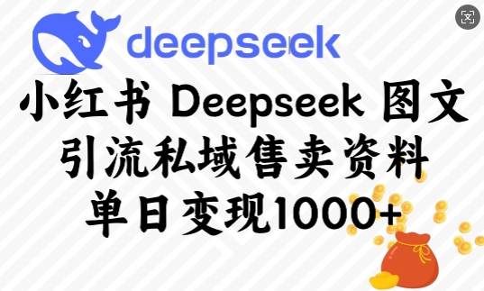 小红书Deepseek图文引流
