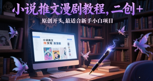 小说推文漫剧教程