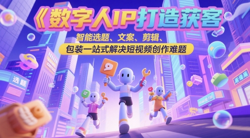 数字人IP打造获客变现实操课