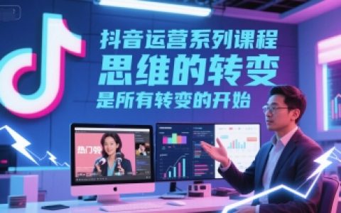 抖音运营系列课程，思维的转变，是所有转变的开始