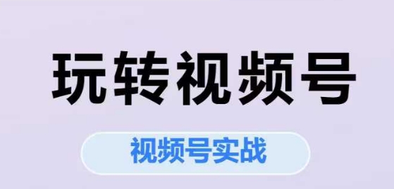 视频号实战系列课