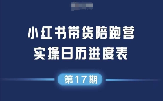 小红书带货陪跑营