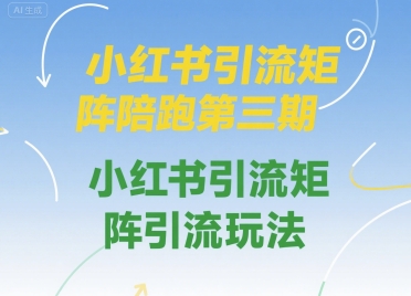 小红书引流矩阵陪跑