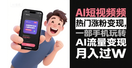 AI短视频热门涨粉变现