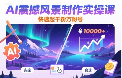 AI震撼风景制作实操课