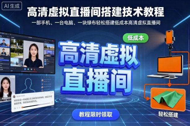 高清虚拟直播间搭建技术教程