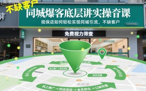 同城爆客底层实操课，视保店如何轻松实现同城引流，不缺客户！