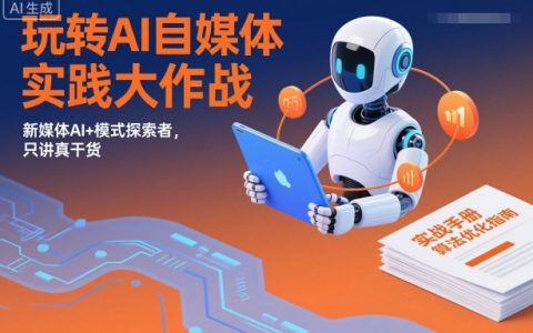 玩转AI自媒体实践大作战，新媒体AI+模式探索者，只讲真干货