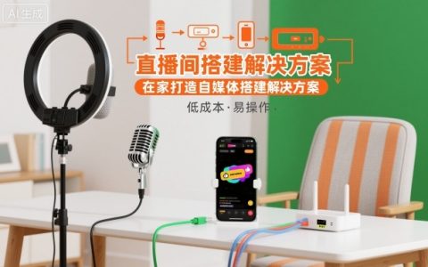 直播间搭建解决方案，在家打造自媒体搭建解决方案