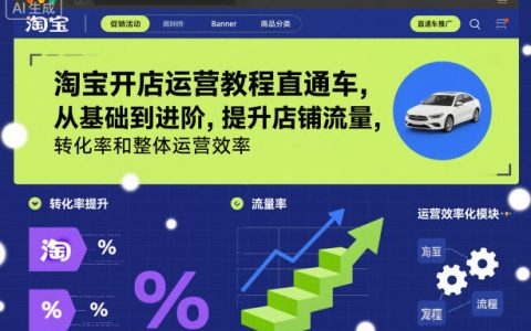 淘宝开店运营教程直通车，从基础到进阶，提升店铺流量，转化率和整体运营效率（更新26年3月24日）