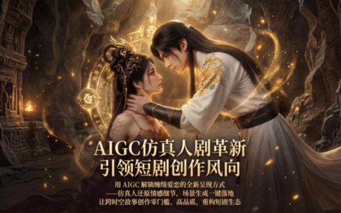 AIGC仿真人《合欢宗》短剧教学，用AIGC解锁缠绵爱恋的全新呈现方式，让跨时空故事创作零门槛、高品质，重构短剧生态